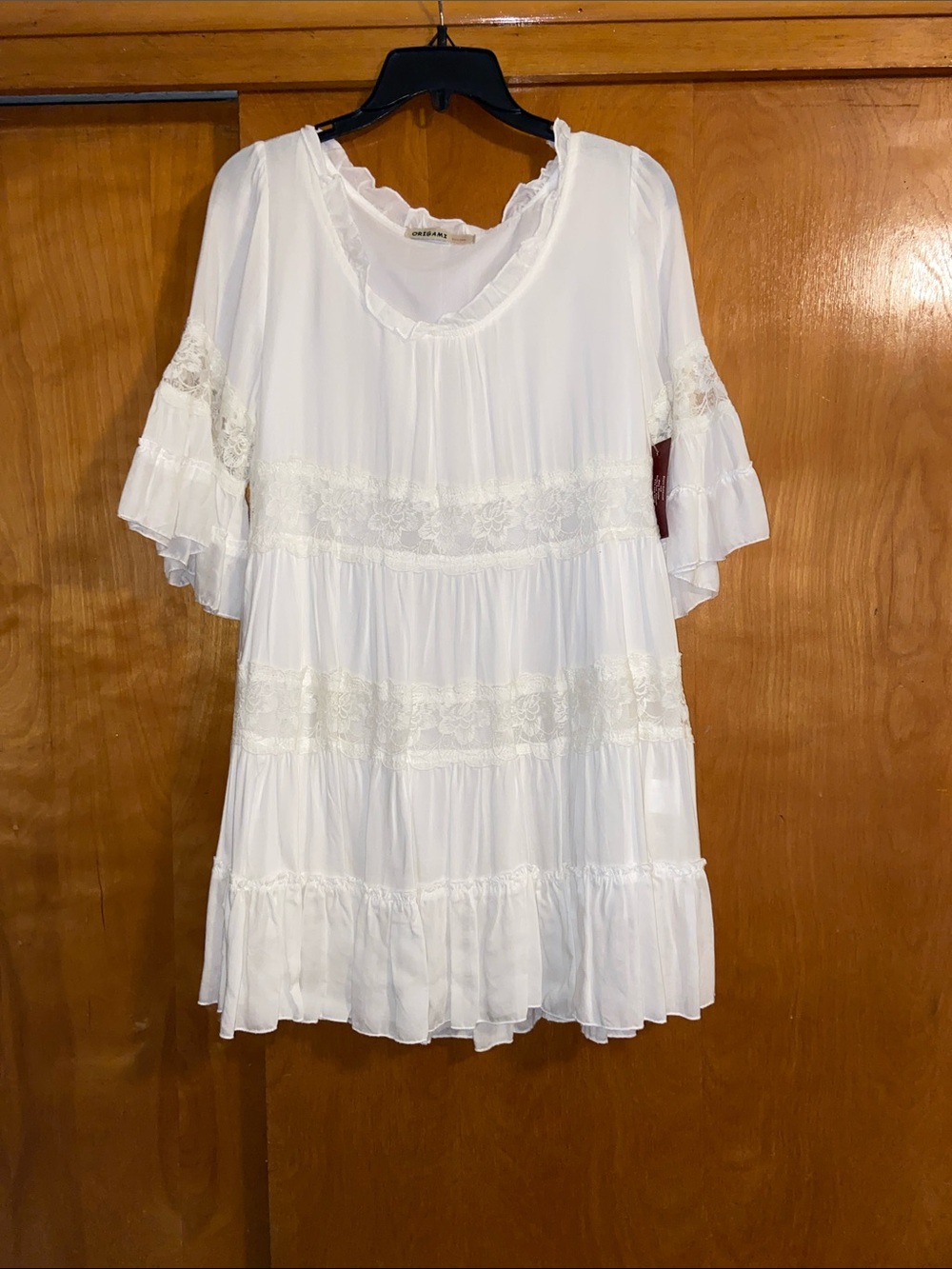 Origami White Dress